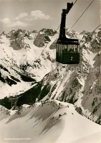 AK / Ansichtskarte Seilbahn Walmendingerhorn Mittelberg Kleines Walsertal  Kat. Bahnen