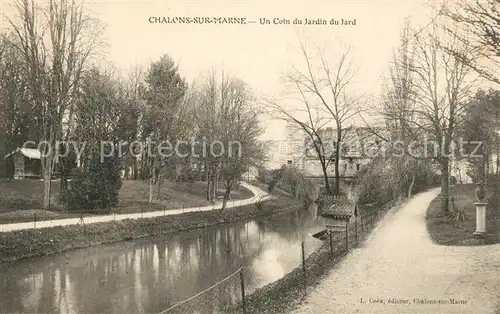 Chalons sur Marne Ardenne Un Coin du Jardin du Jard Kat. Chalons en Champagne