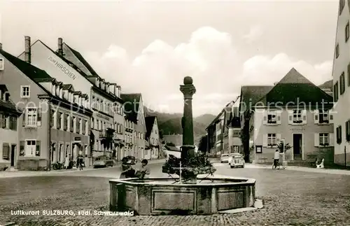 AK / Ansichtskarte Sulzburg Freiburg Marktplatz Brunnen Luftkurort im Schwarzwald