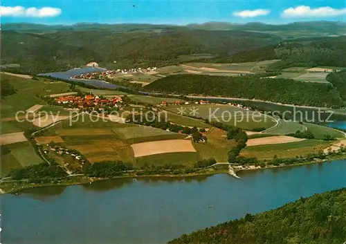 AK / Ansichtskarte Harbshausen Edersee Fliegeraufnahme Kat. Voehl