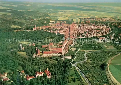 AK / Ansichtskarte Rothenburg Tauber Fliegeraufnahme Kat. Rothenburg ob der Tauber