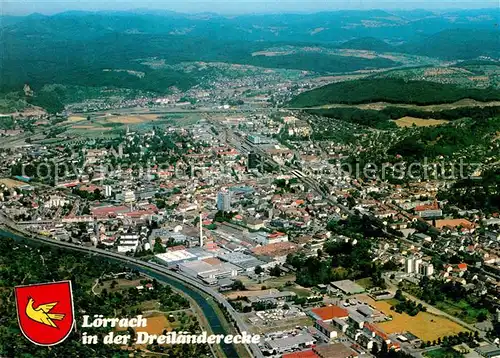 AK / Ansichtskarte Loerrach Fliegeraufnahme Kat. Loerrach