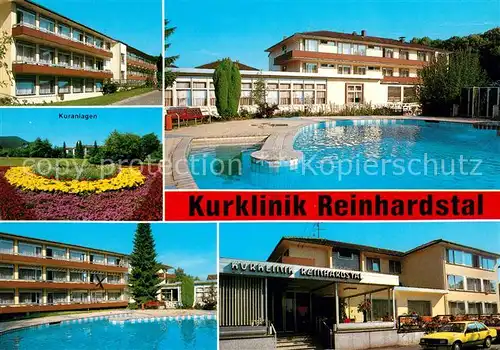 AK / Ansichtskarte Reinhardshausen Kurklinik Reinhardstal Schwimmbad Kuranlagen Kat. Bad Wildungen