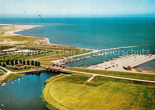 AK / Ansichtskarte Schillig Fliegeraufnahme Hafen Kat. Horumersiel Wangerland