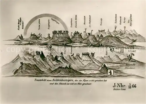 AK / Ansichtskarte Belchen Baden Traumbild eines Belchenbesteigers Kat. Neuenweg