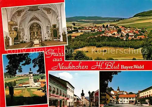 AK / Ansichtskarte Neukirchen Heilig Blut Wallfahrtskirche Inneres Ortsmotiv Gesamtansicht Kat. Neukirchen b.Hl.Blut