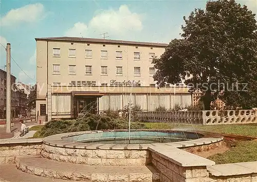 AK / Ansichtskarte Nordhausen Thueringen HO Hotel Handelshof Brunnen Kat. Nordhausen Harz