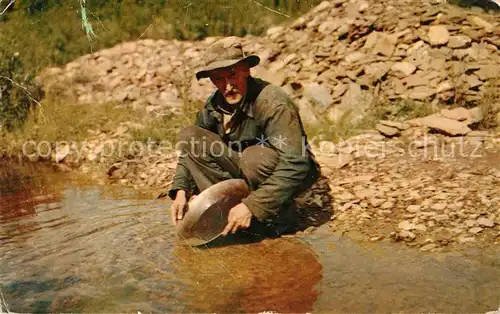 Berufe Yukon Sourdough Trail of 98 Panning Gold Klondike  Kat. Berufe