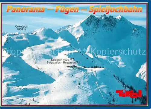 Seilbahn Fuegen Spieljoch Zillertal  Kat. Bahnen