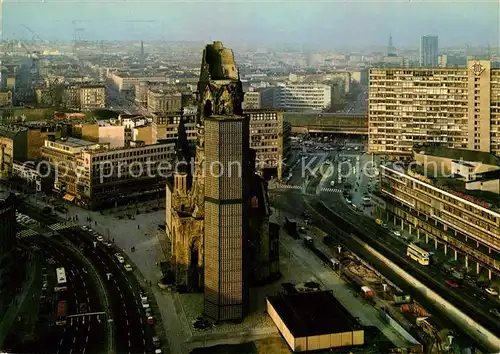 AK / Ansichtskarte Berlin Zentrum mit Kaiser Wilhelm Gedaechtniskirche Kat. Berlin