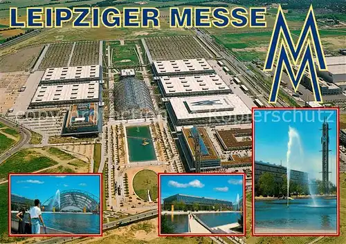 AK / Ansichtskarte Leipzig Fliegeraufnahme Leipziger Messe  Kat. Leipzig