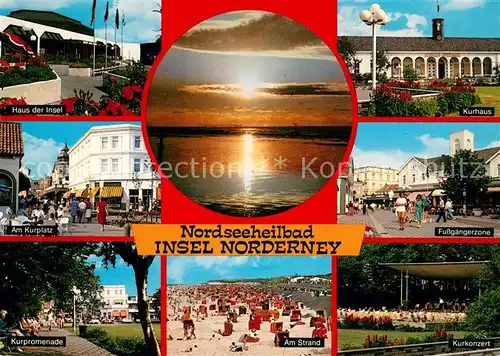 AK / Ansichtskarte Norderney Nordseebad Haus der Insel Kurhaus Kurplatz Kurpromenade Strand Kurkonzert Kat. Norderney