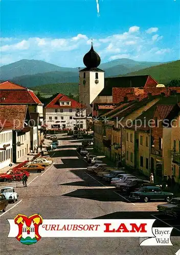 AK / Ansichtskarte Lam Oberpfalz Kirche Ortsansicht Kat. Lam