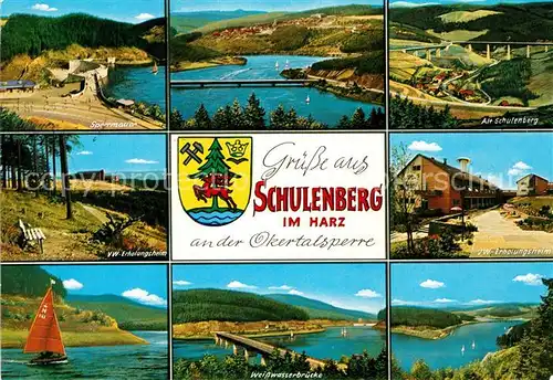 AK / Ansichtskarte Schulenberg Oberharz Sperrmauer VW Erholungsheim Weisswasserbruecke  Kat. Schulenberg im Oberharz