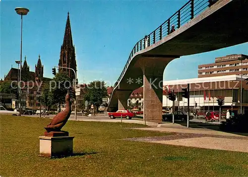 AK / Ansichtskarte Freiburg Breisgau Muenster Karlssteg Karlibau Kat. Freiburg im Breisgau