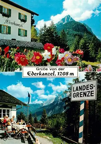 AK / Ansichtskarte Mittenwald Bayern Ederkanzel Landesgrenze Kat. Mittenwald