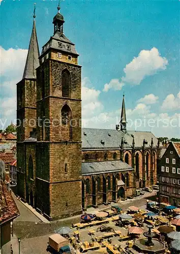 AK / Ansichtskarte Neustadt Weinstrasse Marktplatz Stiftskirche Kat. Neustadt an der Weinstr.