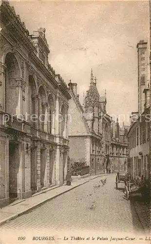 AK / Ansichtskarte Bourges Le Theatre et le Palais Jacques Coeur Kat. Bourges