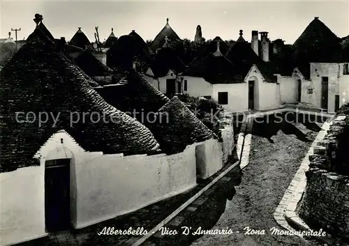 AK / Ansichtskarte Alberobello Apulien Vico Anmunzio Zona Monumentale Kat. Bari