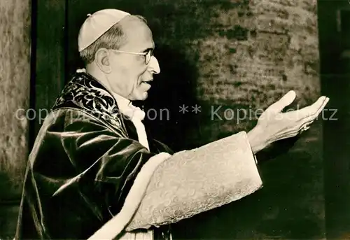 AK / Ansichtskarte Papst Pius XII.  Kat. Religion