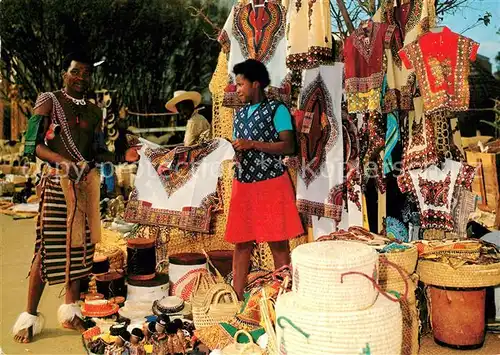 AK / Ansichtskarte Typen Afrika Swazi Craftsmanship Swaziland 