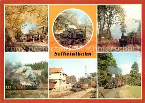 AK / Ansichtskarte Lokomotive Selketalbahn Bahnhof Alexisbad Strassberg Gernrode  Kat. Eisenbahn