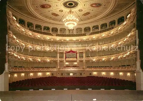 AK / Ansichtskarte Oper Semperoper Dresden Zuschauerraum  Kat. Musik