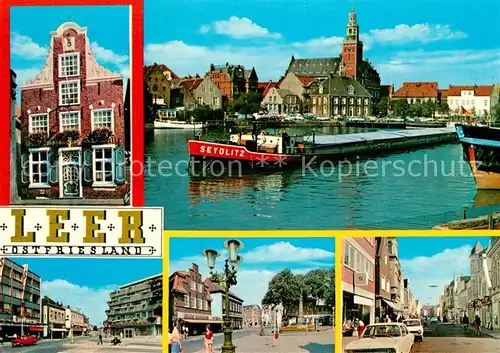 AK / Ansichtskarte Leer Ostfriesland Hafen Rathaus Kat. Leer (Ostfriesland)