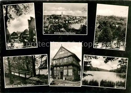 AK / Ansichtskarte Moelln Lauenburg Markt Nikoleikirche Bruecke Schmalsee Historisches Museum Kat. Moelln