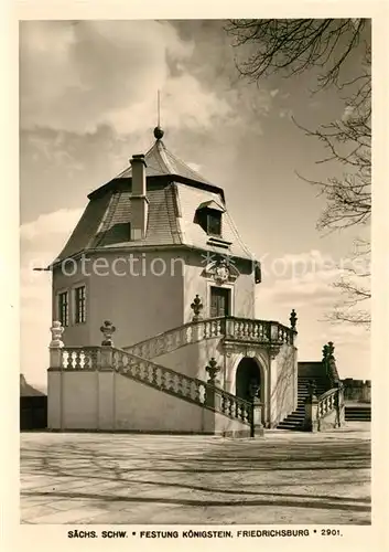 AK / Ansichtskarte Saechsische Schweiz Festung Koenigstein Friedrichsburg Kat. Rathen Sachsen