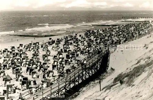 AK / Ansichtskarte Westerland Sylt Strandpartie Kat. Westerland