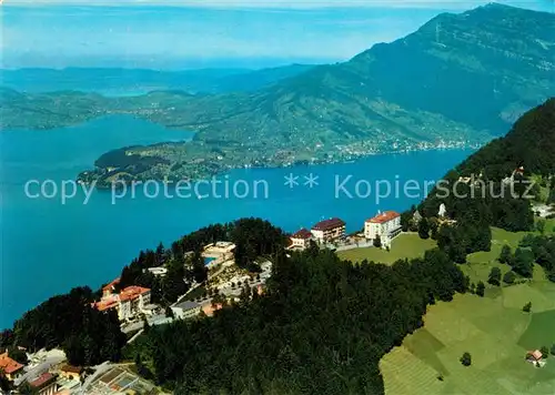 AK / Ansichtskarte Rigi Hochflue Fliegeraufnahme Buergenstock Hotels Vierwaldstaettersee Kat. Rigi Hochflue