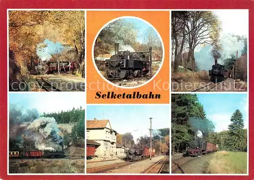 AK / Ansichtskarte Lokomotive Selketalbahn Bahnhof Alexisbad Gernrode Kat. Eisenbahn