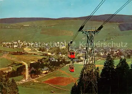 AK / Ansichtskarte Seilbahn Oberwiesenthal  Kat. Bahnen