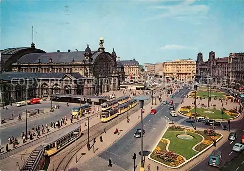 AK / Ansichtskarte Strassenbahn Frankfurt am Main Hauptbahnhof  Kat. Strassenbahn