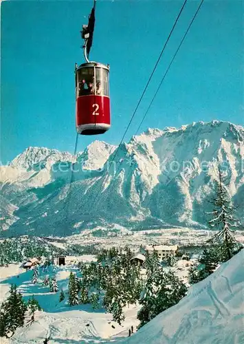 AK / Ansichtskarte Seilbahn Kranzberg Mittenwald Karwendelgebirge  Kat. Bahnen