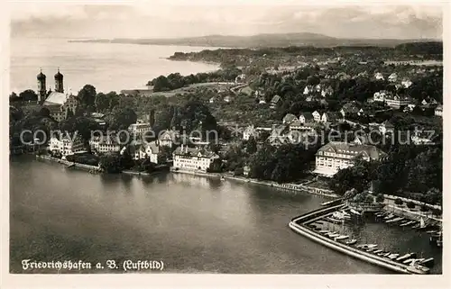 AK / Ansichtskarte Friedrichshafen Bodensee Fliegeraufnahme Kat. Friedrichshafen