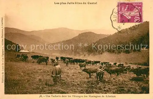 AK / Ansichtskarte Lioran Une Vacherie dans les Paturages des Montagnes Kat. Laveissiere