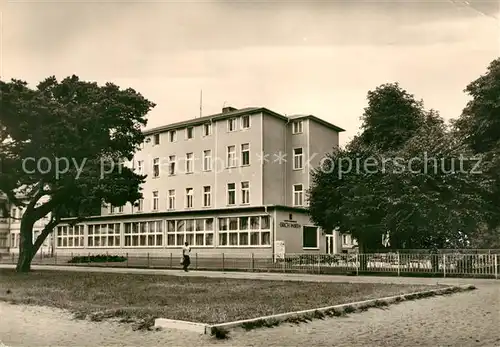 AK / Ansichtskarte Heringsdorf Ostseebad Usedom FDGB Erholungsheim Erich Wirth Kat. Heringsdorf