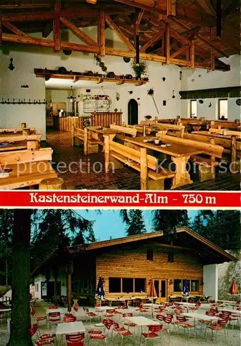 AK / Ansichtskarte Bischofswiesen Kastensteinerwand Alm Terrasse Kat. Bischofswiesen