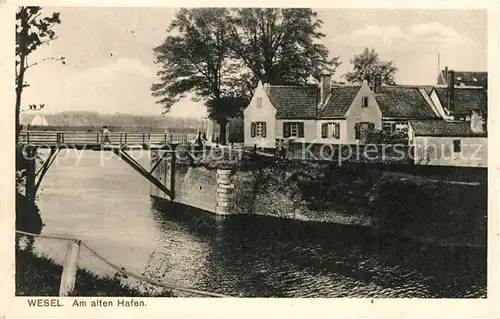 AK / Ansichtskarte Wesel Rhein am alten Hafen Kat. Wesel