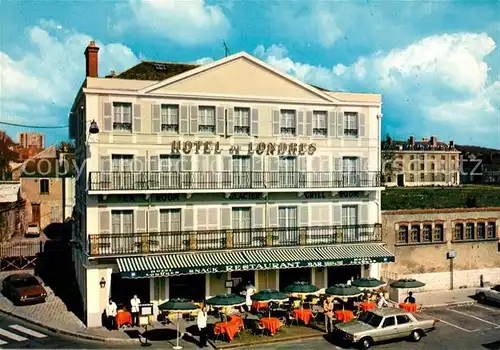 AK / Ansichtskarte Fontainebleau Seine et Marne Hotel de Londres Restaurant Terrasse Kat. Fontainebleau