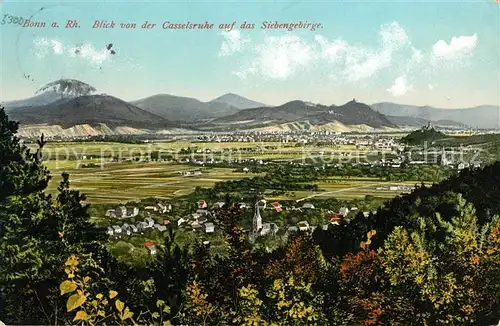 AK / Ansichtskarte Bonn Rhein Blick von der Casselsruhe auf das Siebengebirge Kat. Bonn