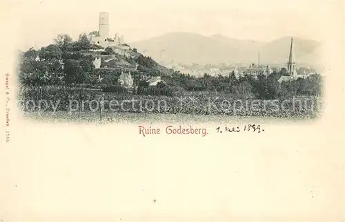 AK / Ansichtskarte Bad Godesberg Ruine Godesburg  Kat. Bonn