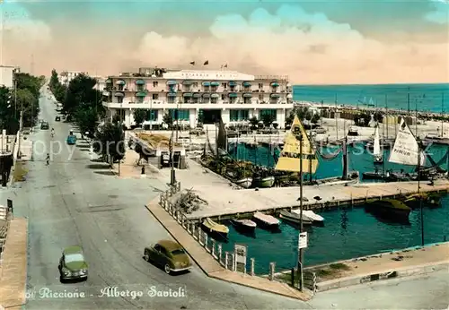 AK / Ansichtskarte Riccione Albergo Savioli Hafen