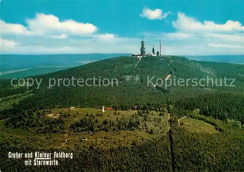 AK / Ansichtskarte Grosser Feldberg Taunus Kleiner Feldberg Sternwarte Observatorium Fliegeraufnahme Kat. Schmitten