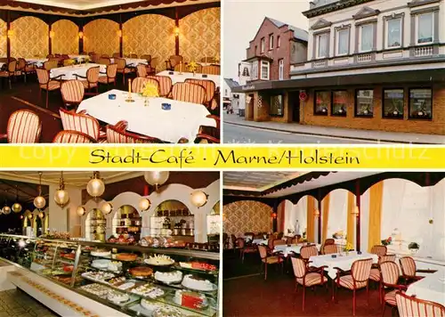AK / Ansichtskarte Marne Holstein Stadt Cafe Kat. Marne