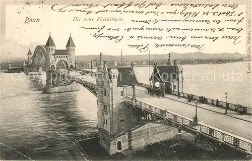 AK / Ansichtskarte Bonn Rhein Die neue Rheinbruecke Kat. Bonn