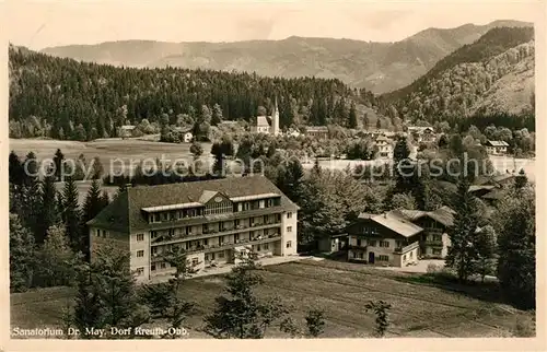 AK / Ansichtskarte Dorf Kreuth Waldsanatorium Dr May Kat. Kreuth