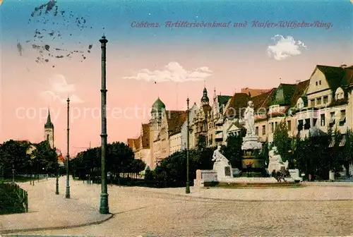 AK / Ansichtskarte Coblenz Koblenz Artilleriedenkmal und Kaiser Wilhelm Ring Kat. Koblenz Rhein